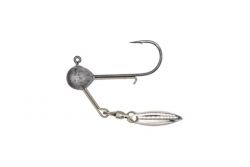 Geecrack Corn Head Blade jighead with thin willow blade